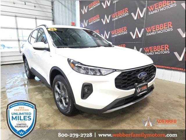 White Metallic 2026 Ford Escape Hybrid ST-Line Select AWD SUV / Crossover All-Wheel Drive Continuously Variable Transmission