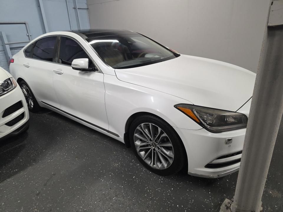 Casablanca White 2015 Hyundai Genesis Sedan 8-Speed Automatic