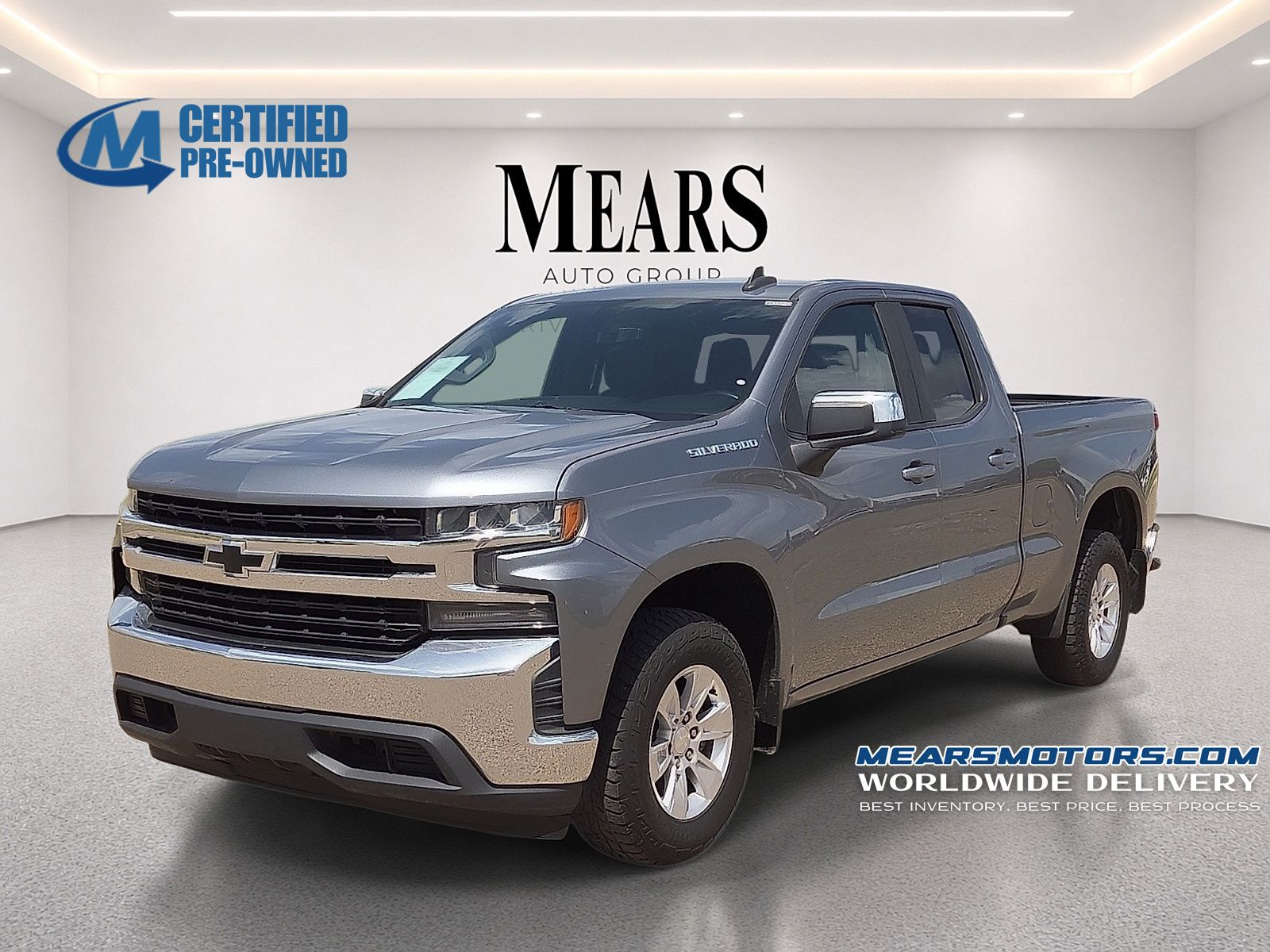 Gray (Satin Steel Metallic) 2019 Chevrolet Silverado 1500 Pickup Truck 4X2 8-Speed Automatic