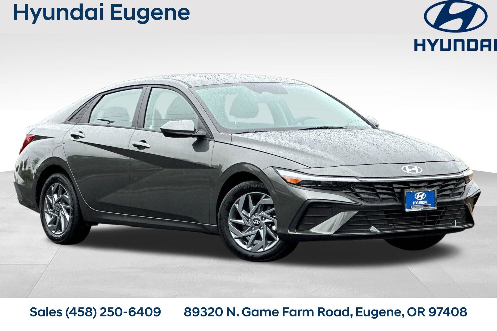 Amazon Gray 2024 Hyundai Elantra Sedan Front-Wheel Drive Continuously Variable Transmission