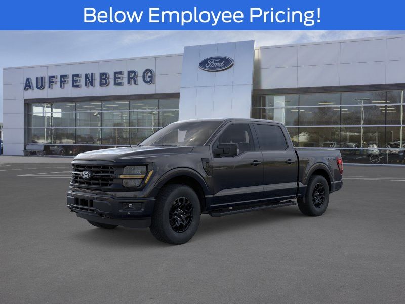 Agate Black Metallic 2026 Ford F-150 XLT SuperCrew 4WD Pickup Truck Four-Wheel Drive Automatic
