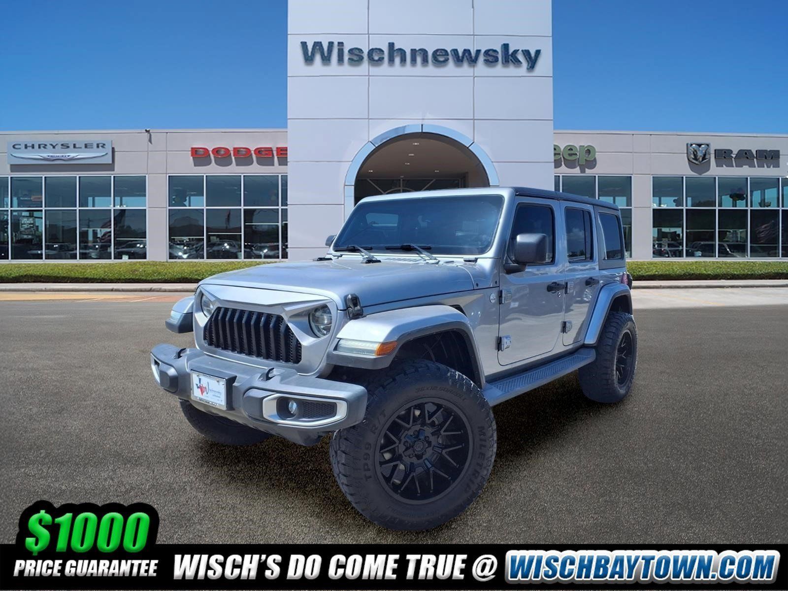 2018 Jeep Wrangler Unlimited Sahara Silver at Cook Ford