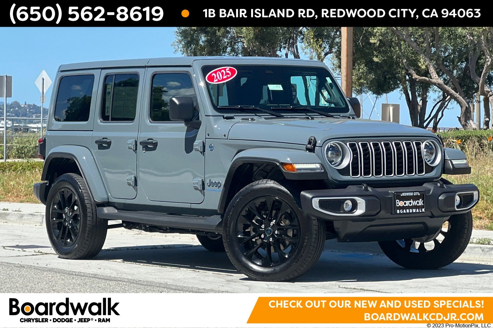 Anvil Clear Coat 2025 Jeep Wrangler 4xe Sahara 4WD SUV / Crossover Four-Wheel Drive 8-Speed Automatic