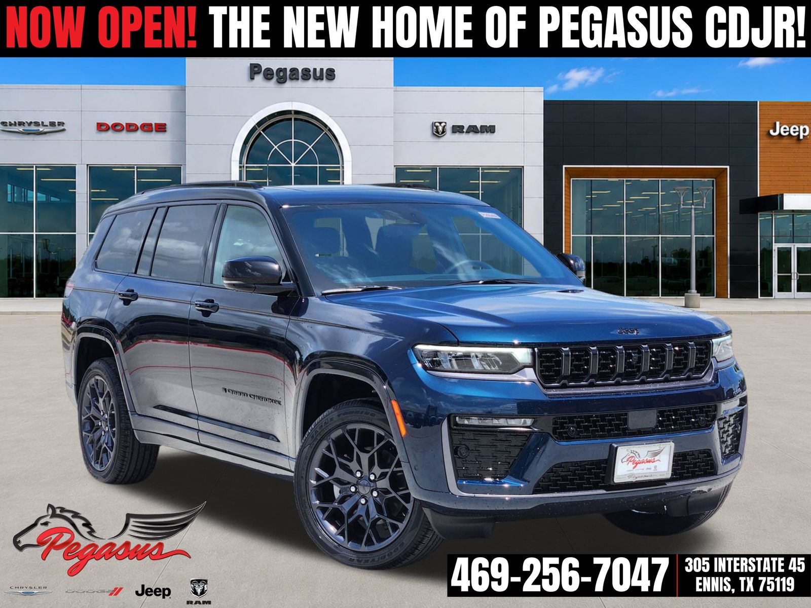 Fathom Blue Pearlcoat 2026 Jeep Grand Cherokee L SUV / Crossover Four-Wheel Drive 8-Speed Automatic