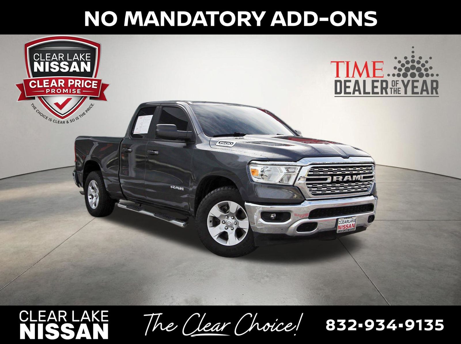 Gray (Granite Crystal Metallic Clearcoat) 2022 RAM 1500 Pickup Truck 4X2 8-Speed Automatic
