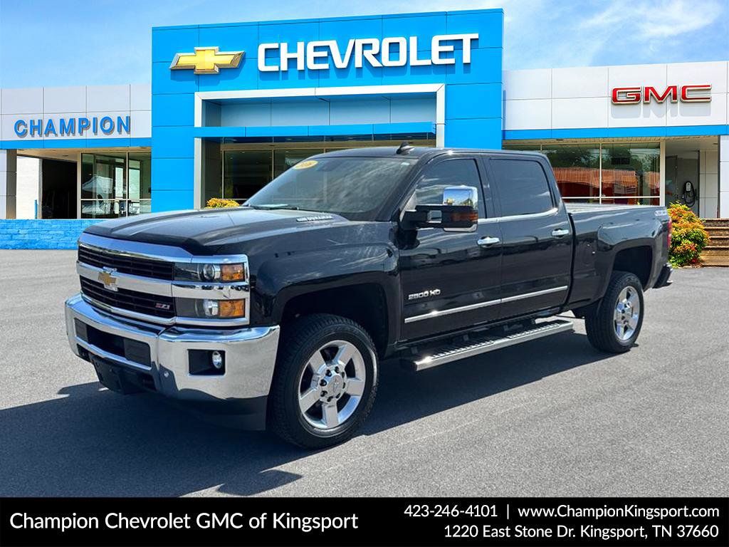 Black 2016 Chevrolet Silverado 2500HD LTZ Crew Cab 4WD Pickup Truck Four-Wheel Drive 6-Speed Automatic