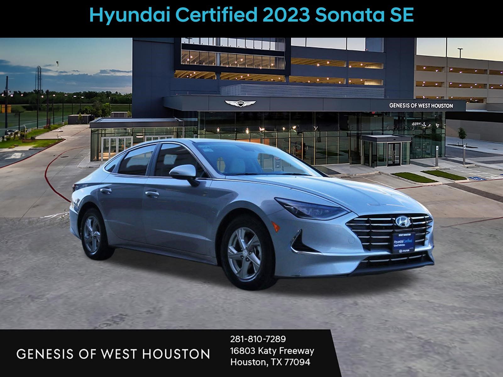 Curated Silver 2023 Hyundai Sonata Sedan Front-Wheel Drive 8-Speed Automatic