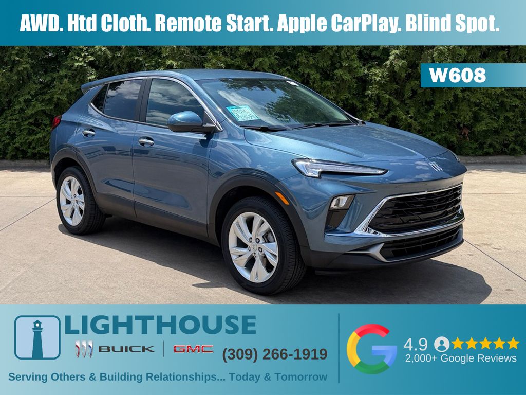 Ocean Blue Metallic 2024 Buick Encore GX SUV / Crossover All-Wheel Drive 9-Speed Automatic