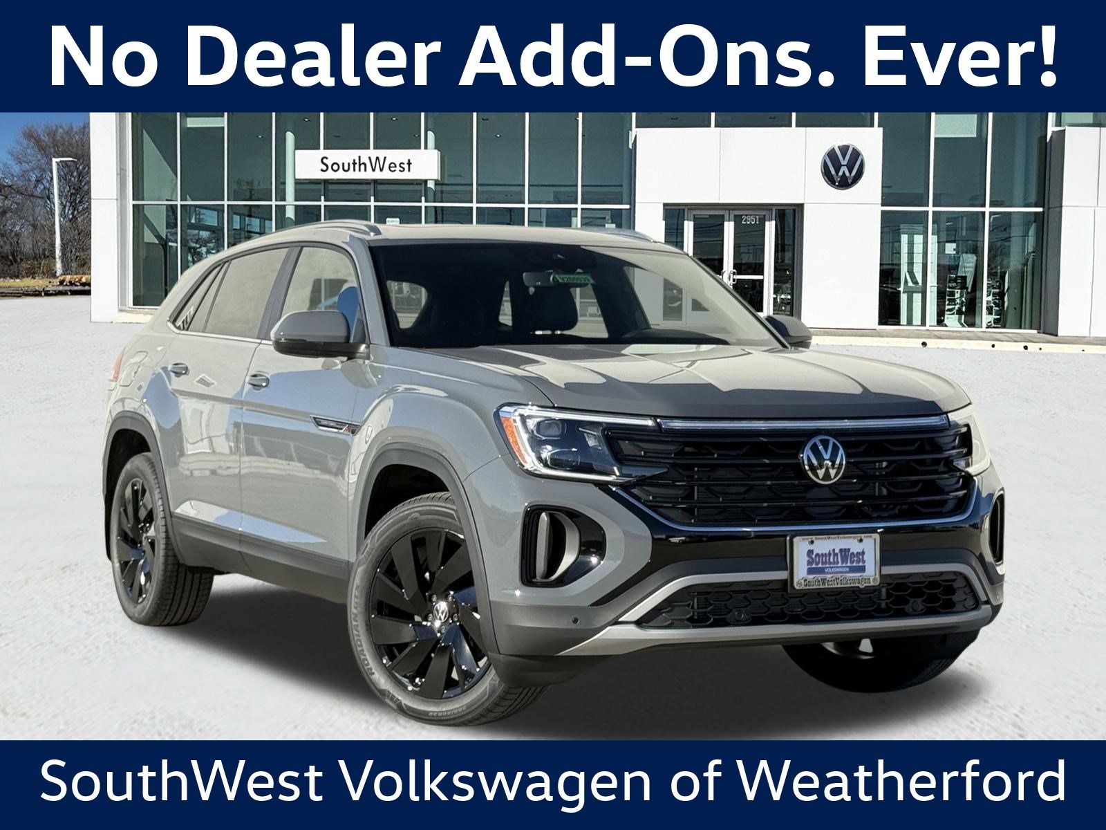 Pure Gray 2026 Volkswagen Atlas Cross Sport SE FWD with Technology SUV / Crossover Front-Wheel Drive 8-Speed Automatic