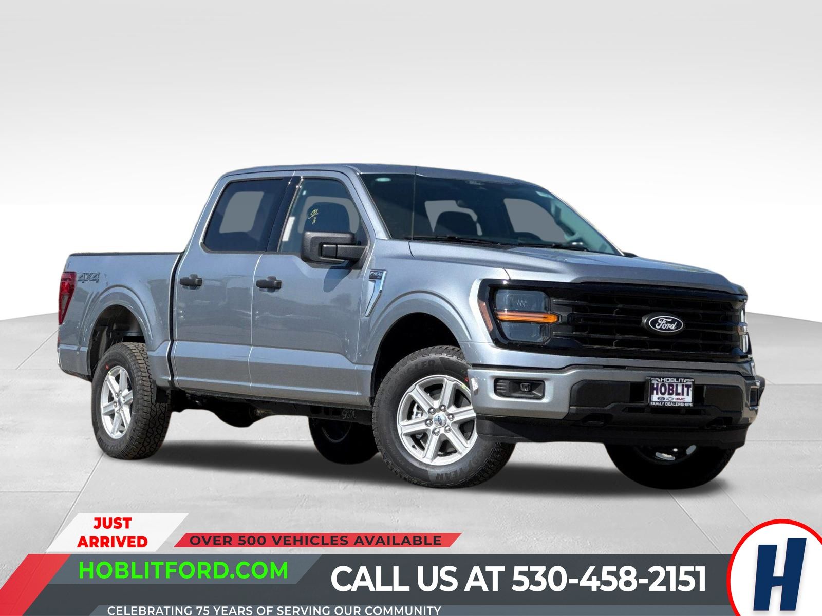 Iconic Silver Metallic 2026 Ford F-150 Pickup Truck Four-Wheel Drive Automatic