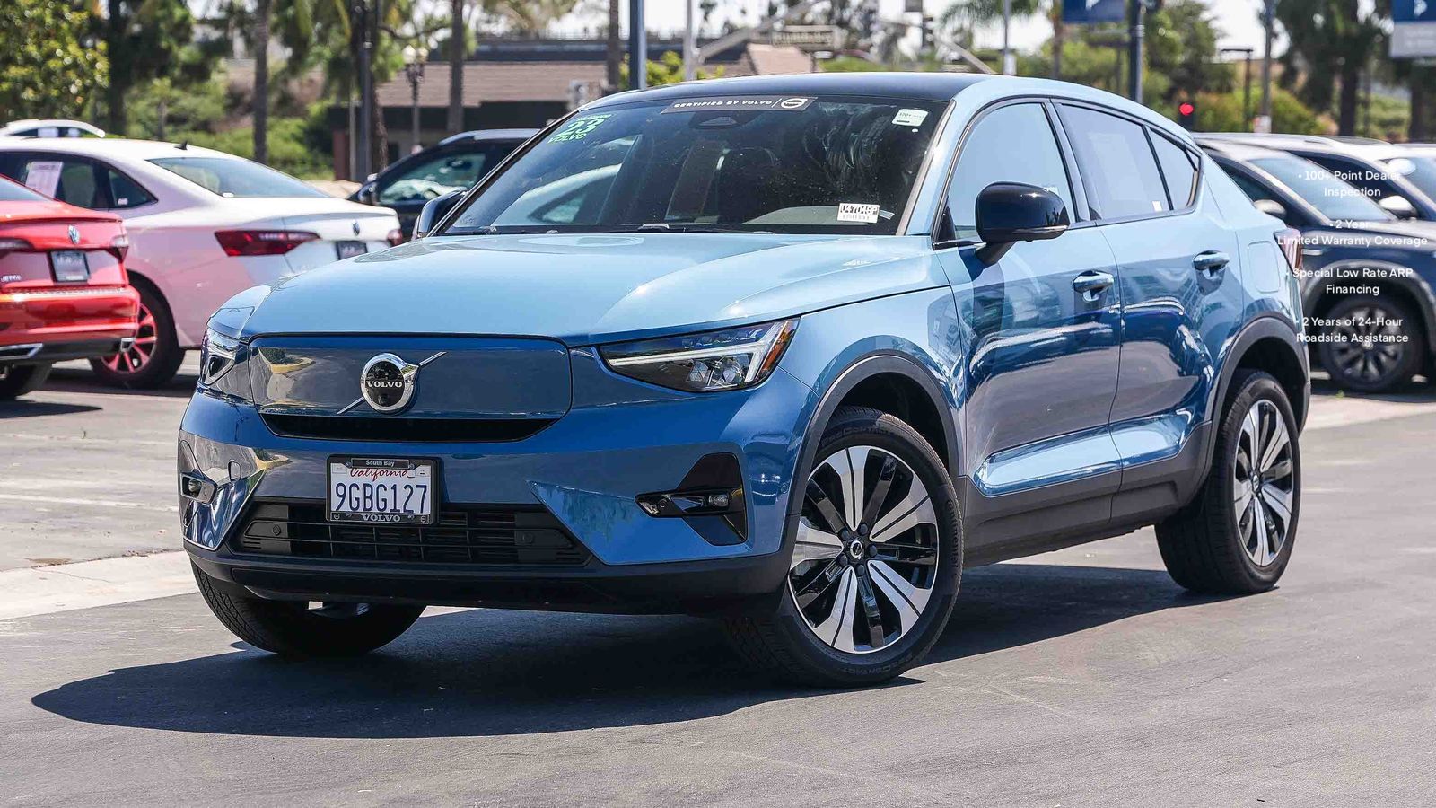 Blue Metallic 2023 Volvo C40 Recharge Twin Plus eAWD SUV / Crossover All-Wheel Drive 1-Speed Automatic
