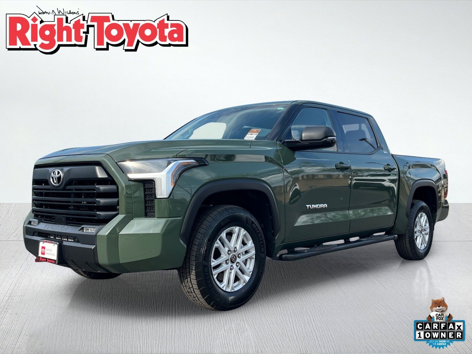Army Green 2022 Toyota Tundra Pickup Truck Four-Wheel Drive Automatic