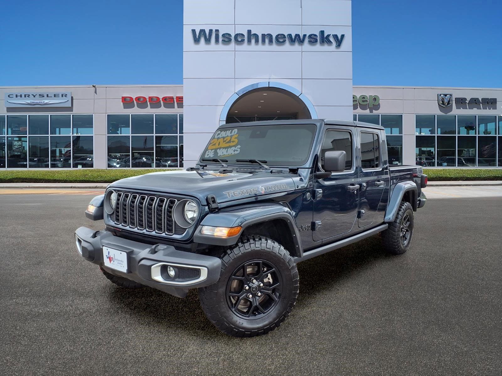 Fathom Blue Pearlcoat 2025 Jeep Gladiator Texas Trail Crew Cab 4WD Pickup Truck Four-Wheel Drive 8-Speed Automatic
