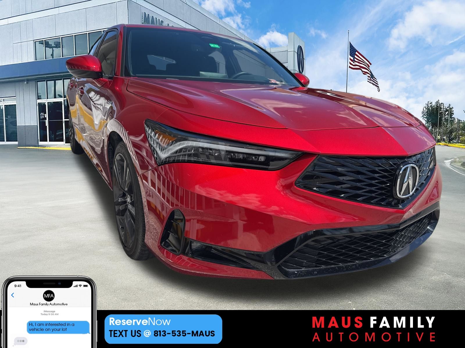 Performance Red Pearl 2024 Acura Integra FWD with A-SPEC Package Sedan Front-Wheel Drive Continuously Variable Transmission