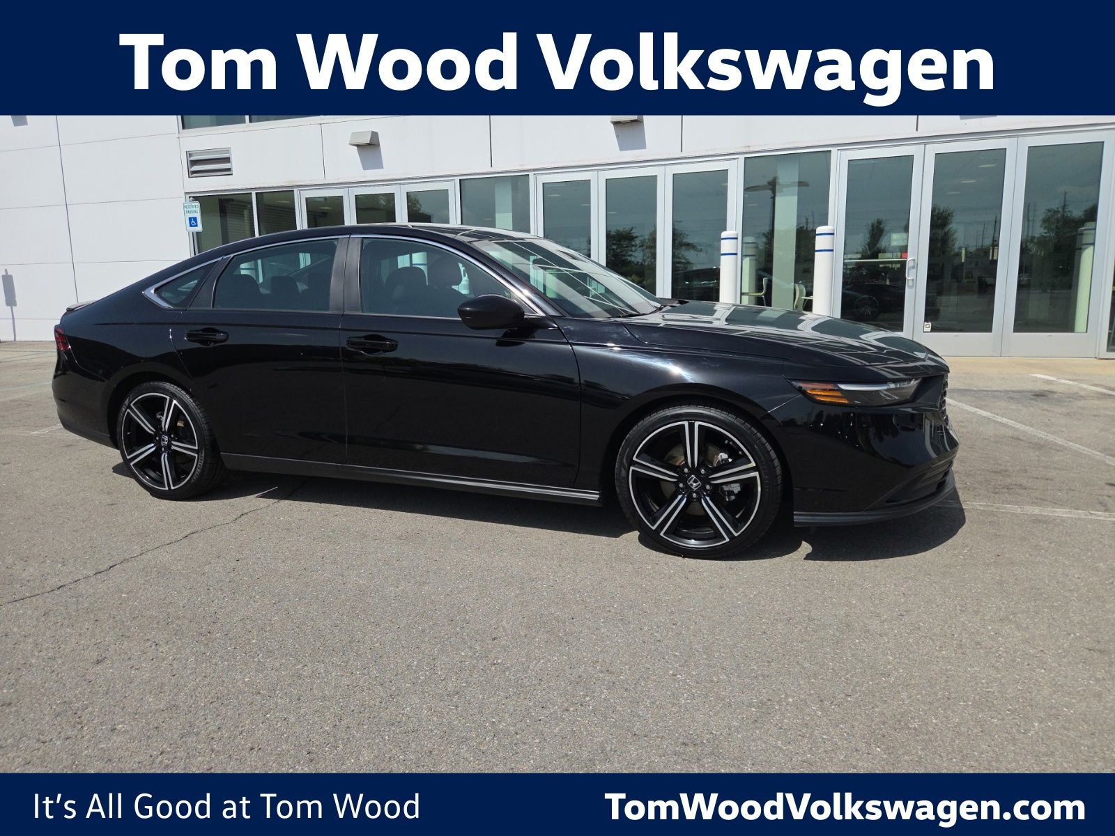 Crystal Black Pearl 2023 Honda Accord Hybrid Sedan Front-Wheel Drive Continuously Variable Transmission