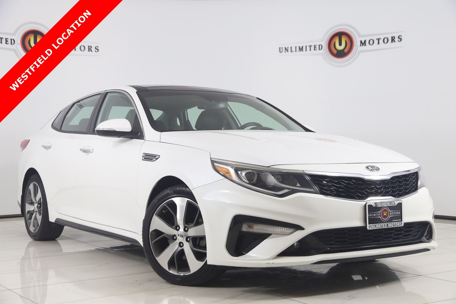 Snow White Pearl 2019 Kia Optima Sedan Front-Wheel Drive 6-Speed Automatic