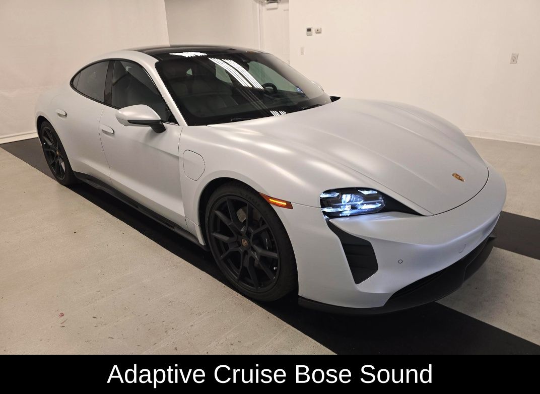 Gray (Ice Grey Metallic) 2024 Porsche Taycan GTS Sedan AWD Sedan All-Wheel Drive 2-Speed Automatic