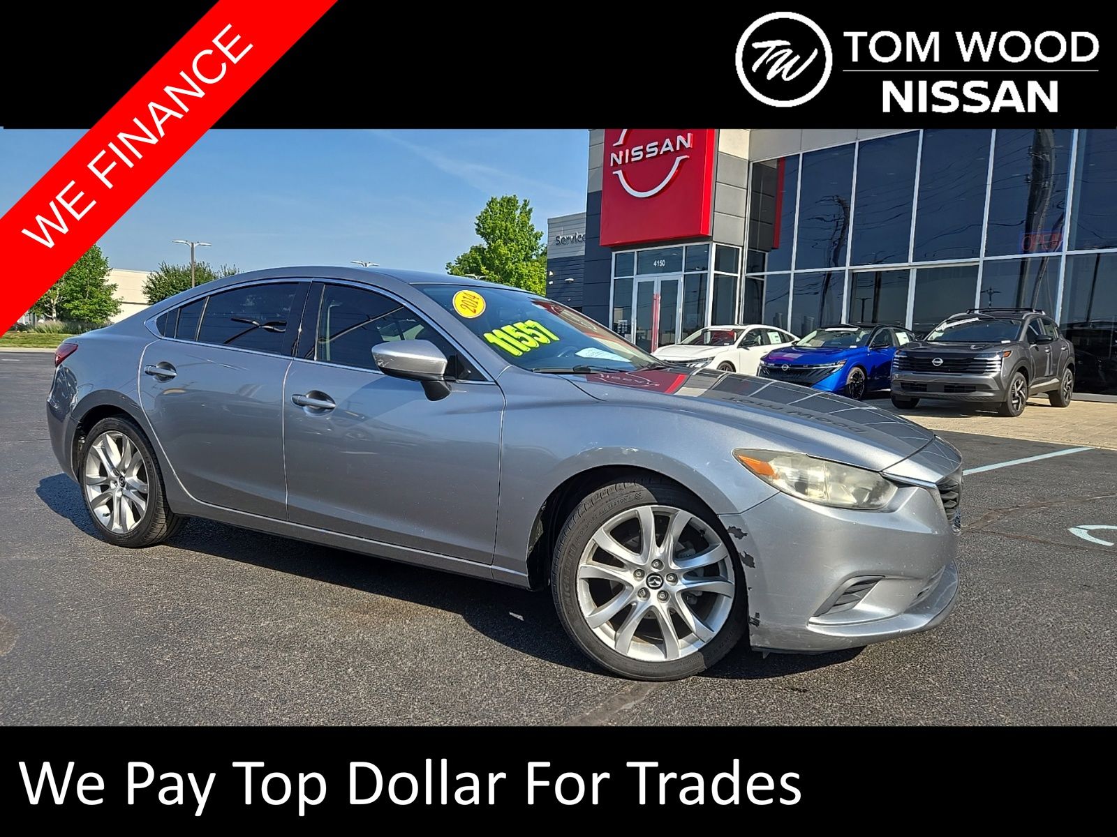 Liquid Silver Metallic 2014 Mazda MAZDA6 Sedan Front-Wheel Drive 6-Speed Automatic
