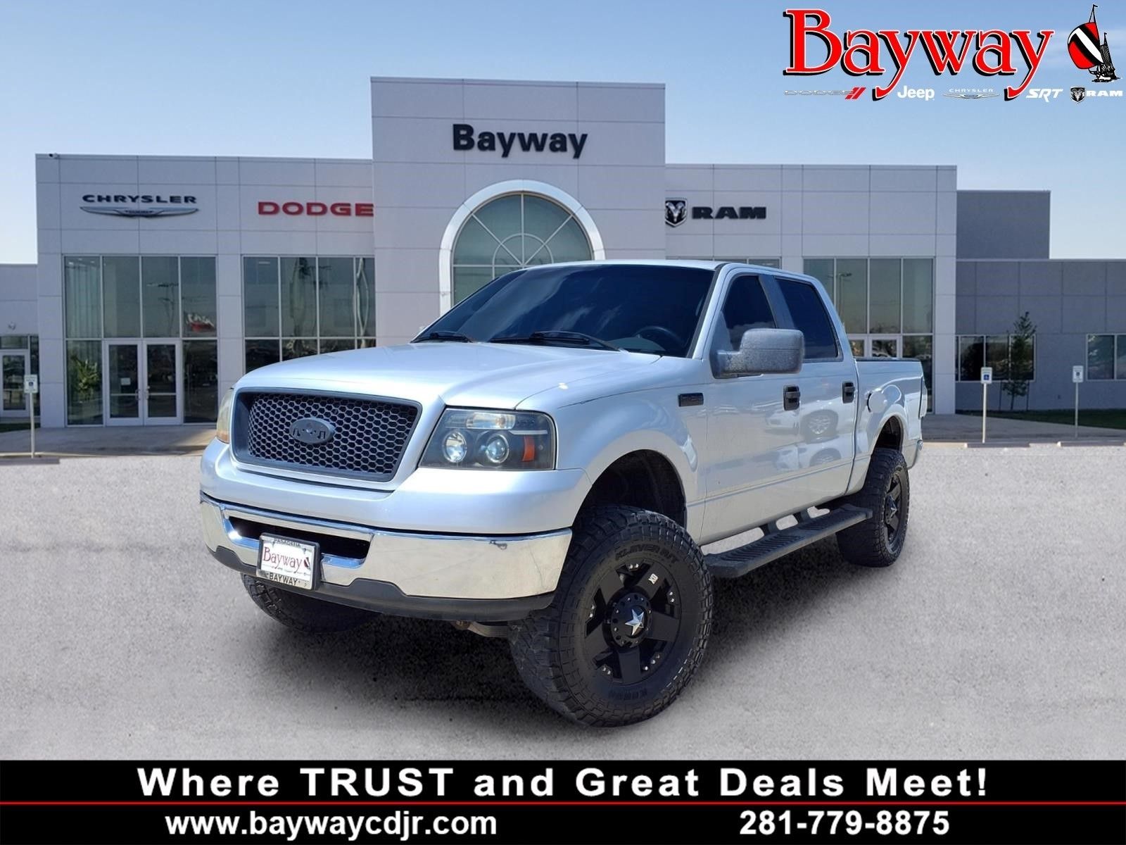 Silver 2006 Ford F-150 Pickup Truck Rear-Wheel Drive 4-Speed Automatic Overdrive