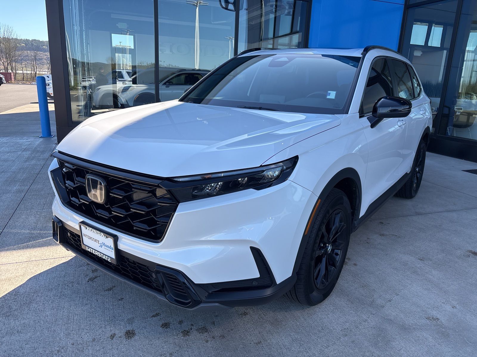 Platinum White 2024 Honda CR-V Hybrid Sport-L AWD SUV / Crossover All-Wheel Drive Continuously Variable Transmission