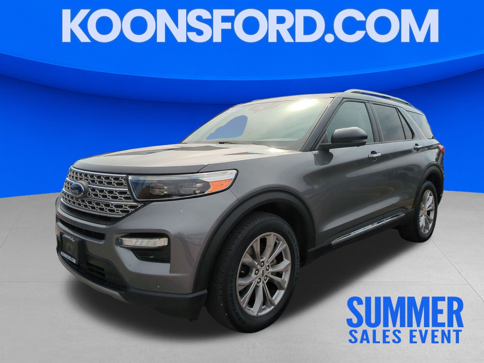 Gray Metallic 2022 Ford Explorer SUV / Crossover All-Wheel Drive Automatic