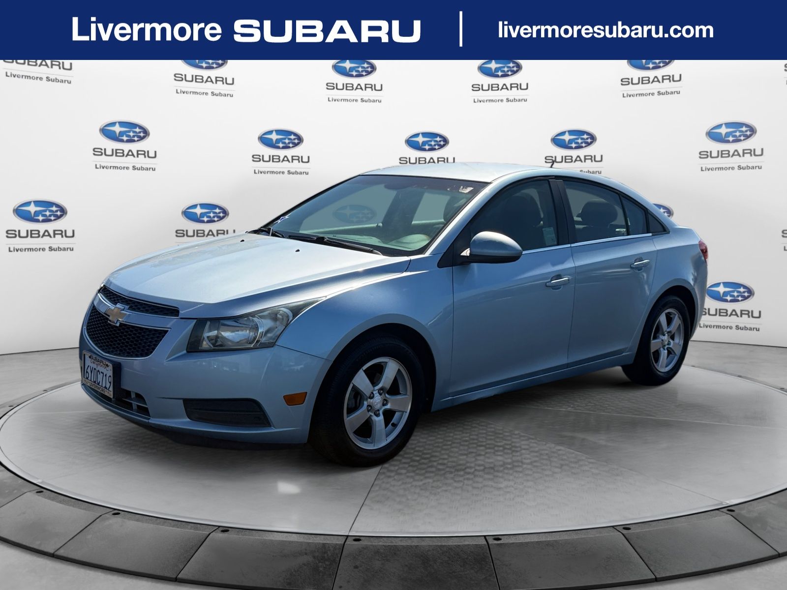 Carlisle Blue Metallic 2012 Chevrolet Cruze Sedan Front-Wheel Drive 6-Speed Automatic Overdrive