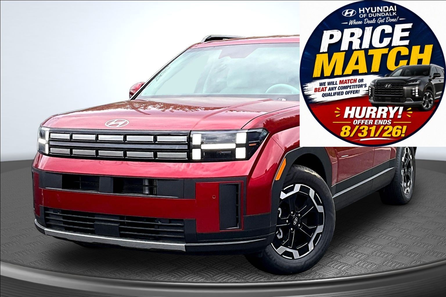 Ultimate Red 2026 Hyundai Santa Fe SUV / Crossover All-Wheel Drive 8-Speed Automatic