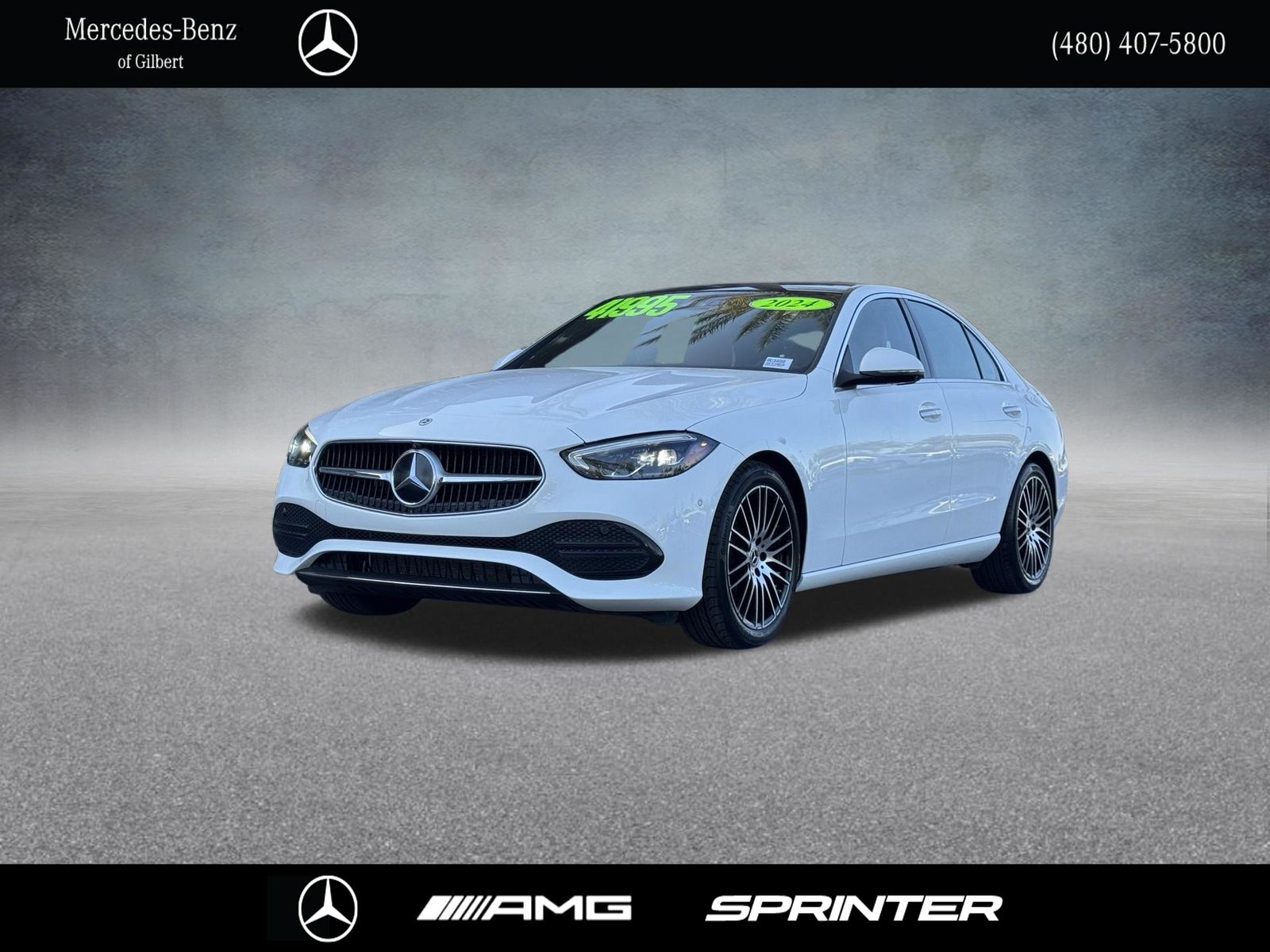 Polar White 2024 Mercedes-Benz C-Class Sedan All-Wheel Drive 9-Speed Automatic