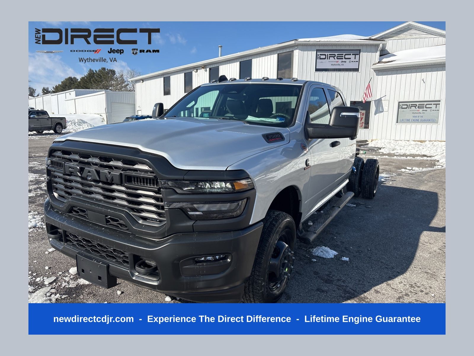 Silver Zynith 2026 RAM 3500 Chassis Tradesman Crew Cab LB DRW 4WD Pickup Truck Four-Wheel Drive 8-Speed Automatic