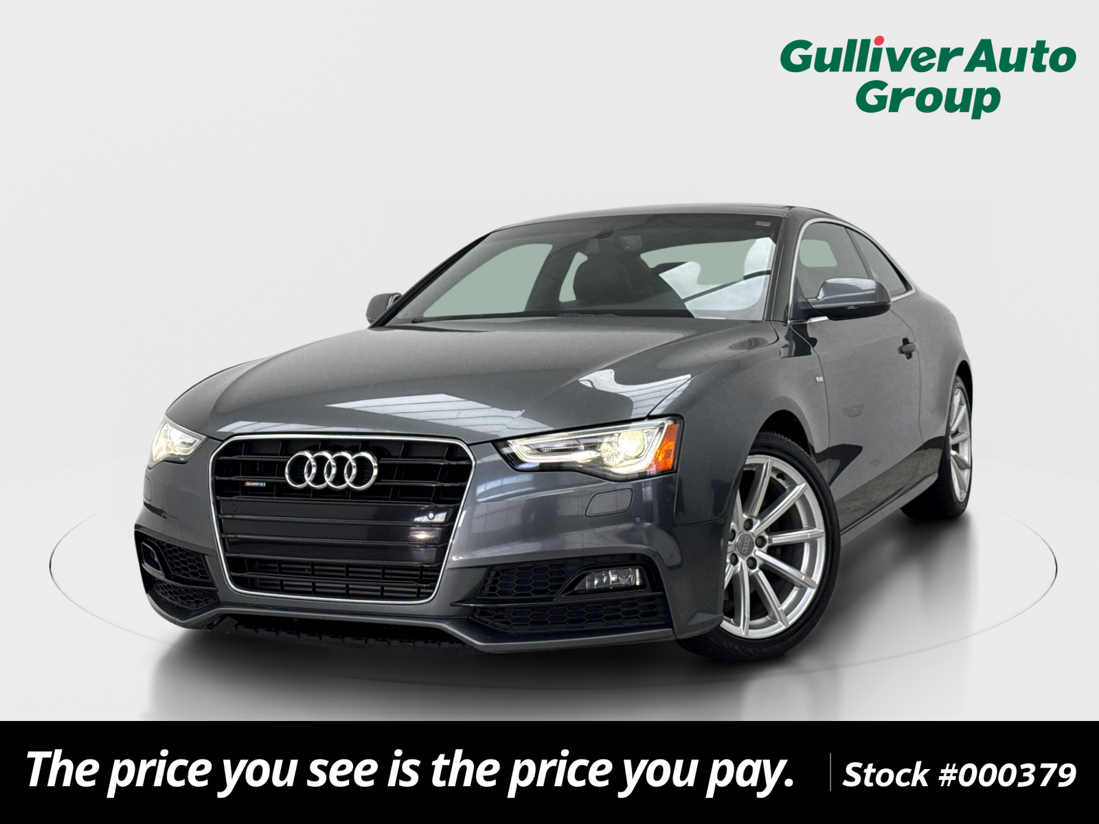 Daytona Gray Pearl 2017 Audi A5 Coupe All-Wheel Drive 8-Speed Automatic