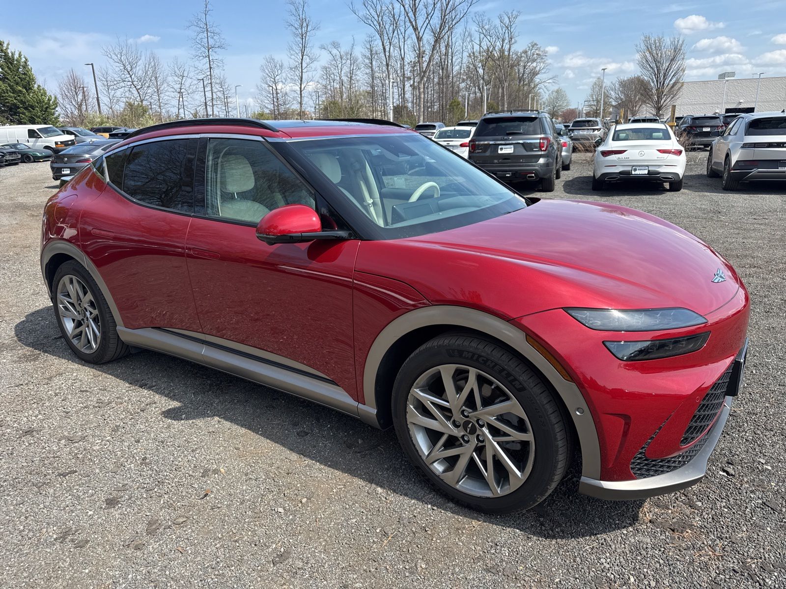 Mauna Red 2023 Genesis GV60 Advanced AWD SUV / Crossover All-Wheel Drive 1-Speed Automatic