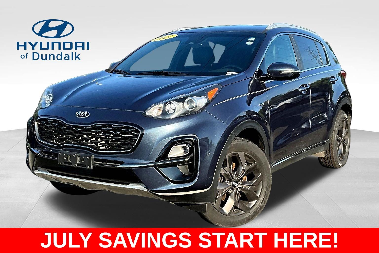 Pacific Blue 2021 Kia Sportage SUV / Crossover All-Wheel Drive 6-Speed Automatic Overdrive
