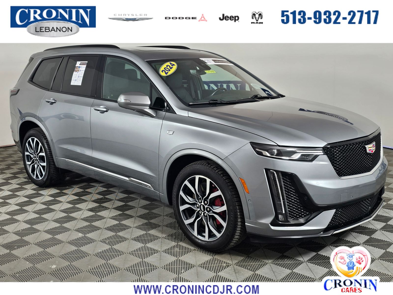 Gray 2024 Cadillac XT6 Sport AWD SUV / Crossover Four-Wheel Drive 9-Speed Automatic