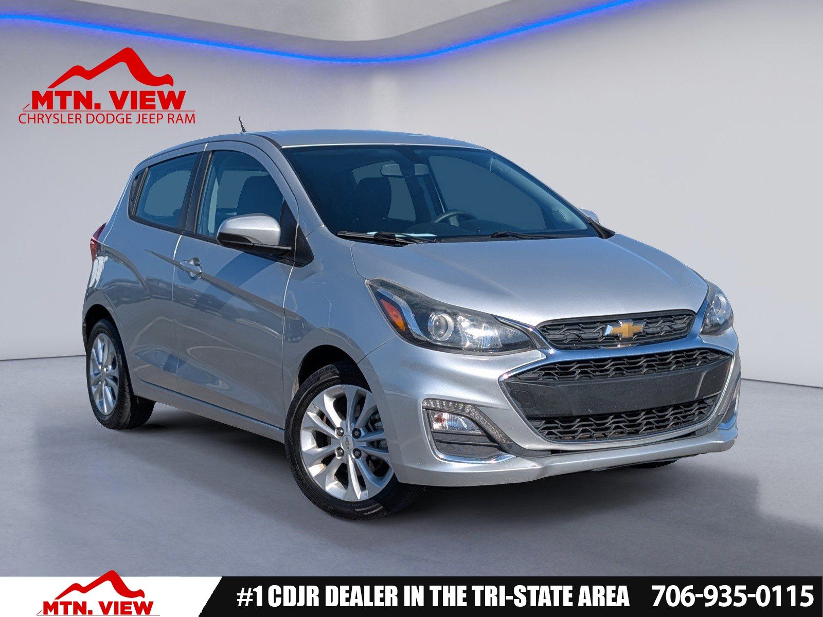 Silver Ice Metallic 2020 Chevrolet Spark 1LT FWD Hatchback Front-Wheel Drive Continuously Variable Transmission