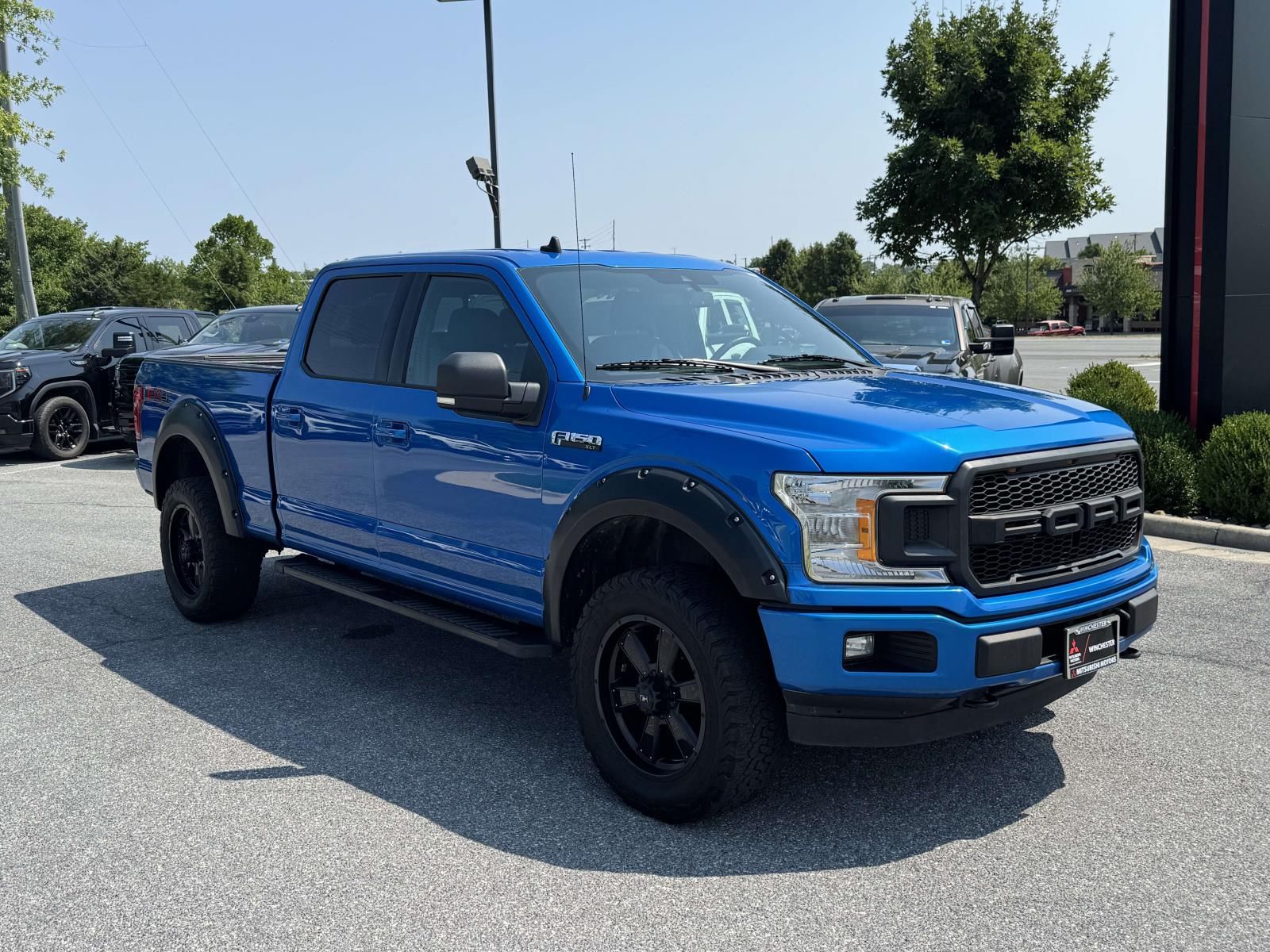 Blue 2019 Ford F-150 Pickup Truck Four-Wheel Drive Automatic