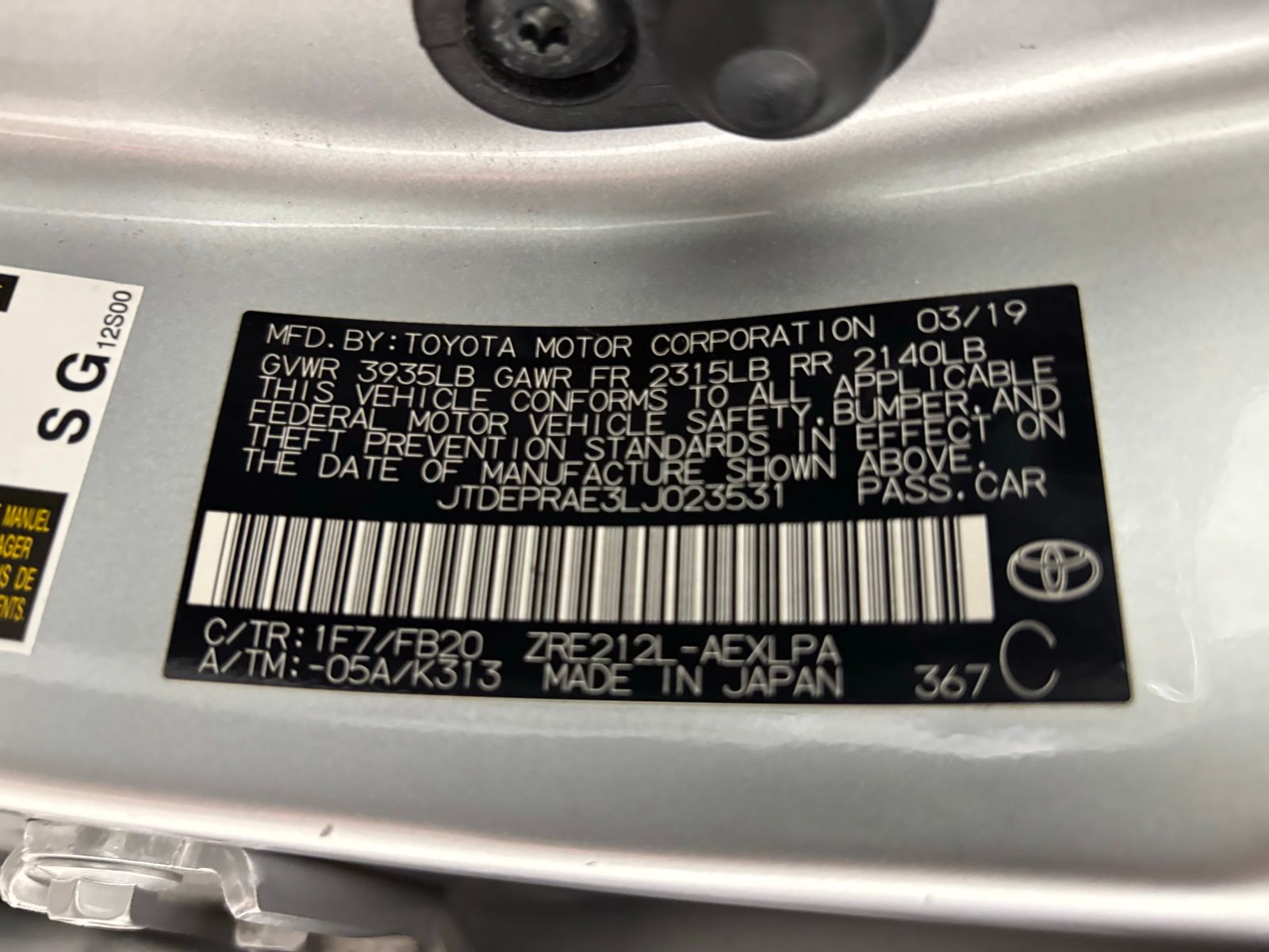 Used Car 2020 Toyota Corolla  Le For Sale Under $15,000 In Austin, Texas