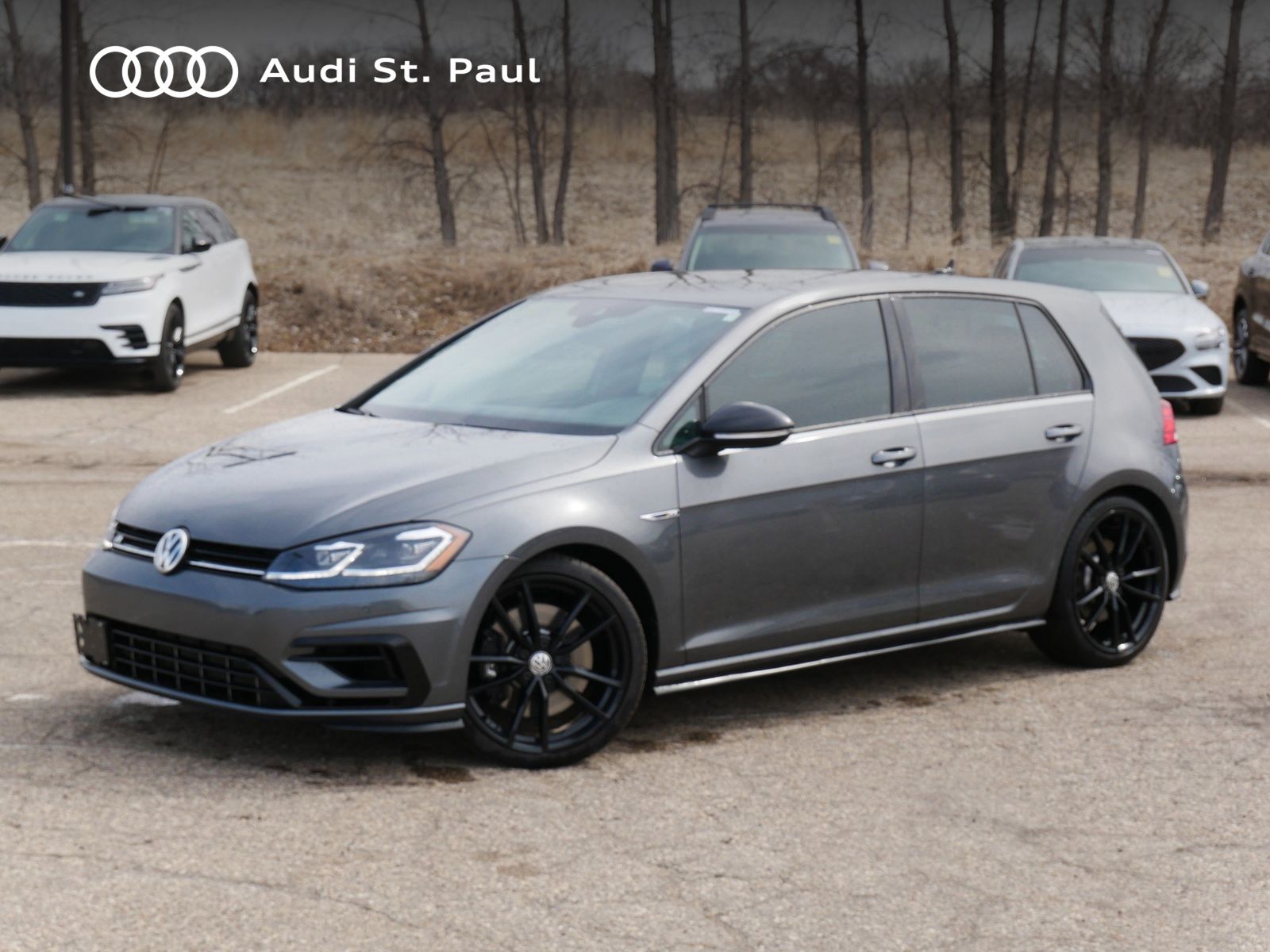 Indium Gray Metallic 2019 Volkswagen Golf R AWD Hatchback All-Wheel Drive 7-Speed Dual Clutch