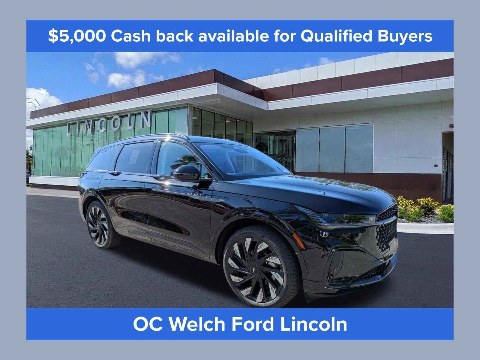 Black Metallic 2026 Lincoln Nautilus SUV / Crossover All-Wheel Drive Continuously Variable Transmission