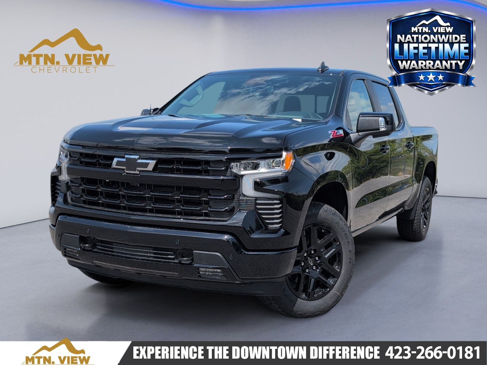 Black 2026 Chevrolet Silverado 1500 Pickup Truck Four-Wheel Drive Automatic