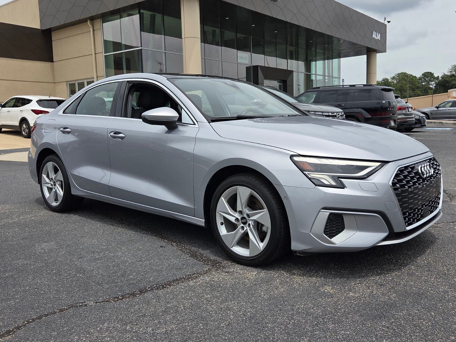 Silver 2024 Audi A3 Sedan Front-Wheel Drive 7-Speed Automatic