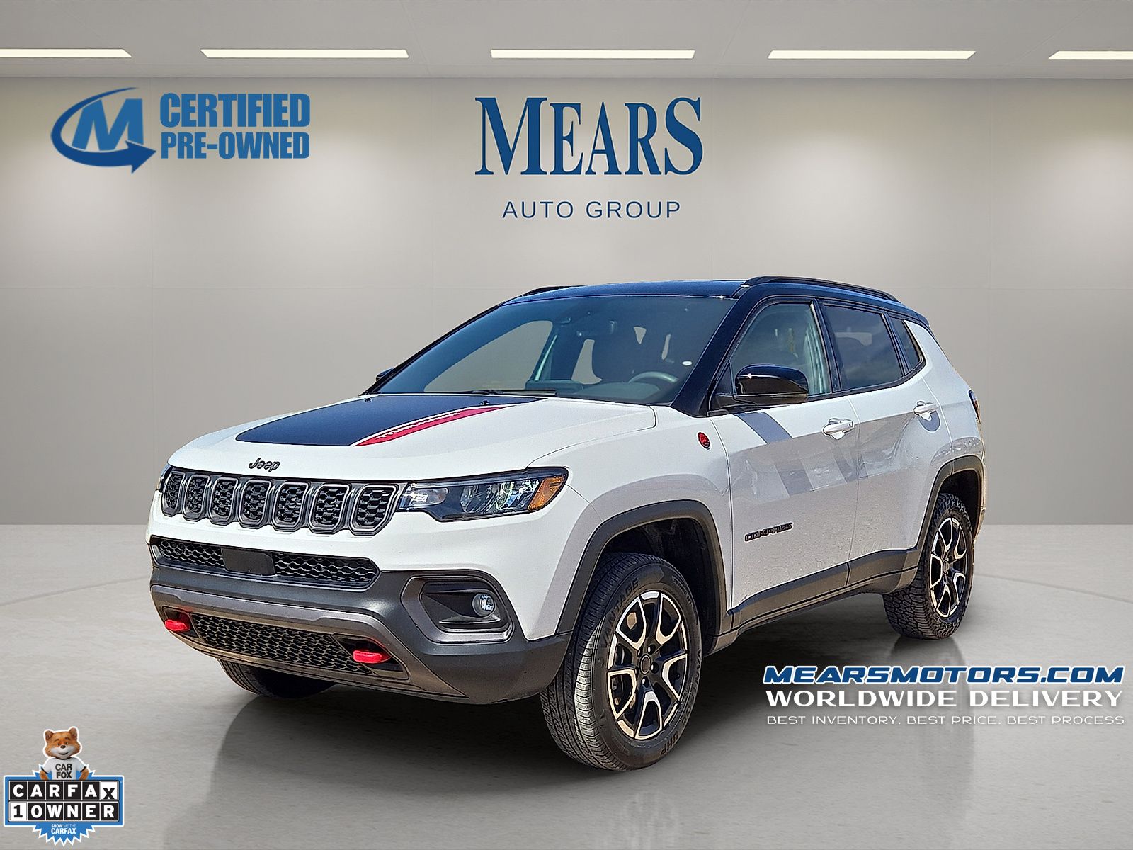 Bright White Clearcoat 2025 Jeep Compass SUV / Crossover Four-Wheel Drive 8-Speed Automatic