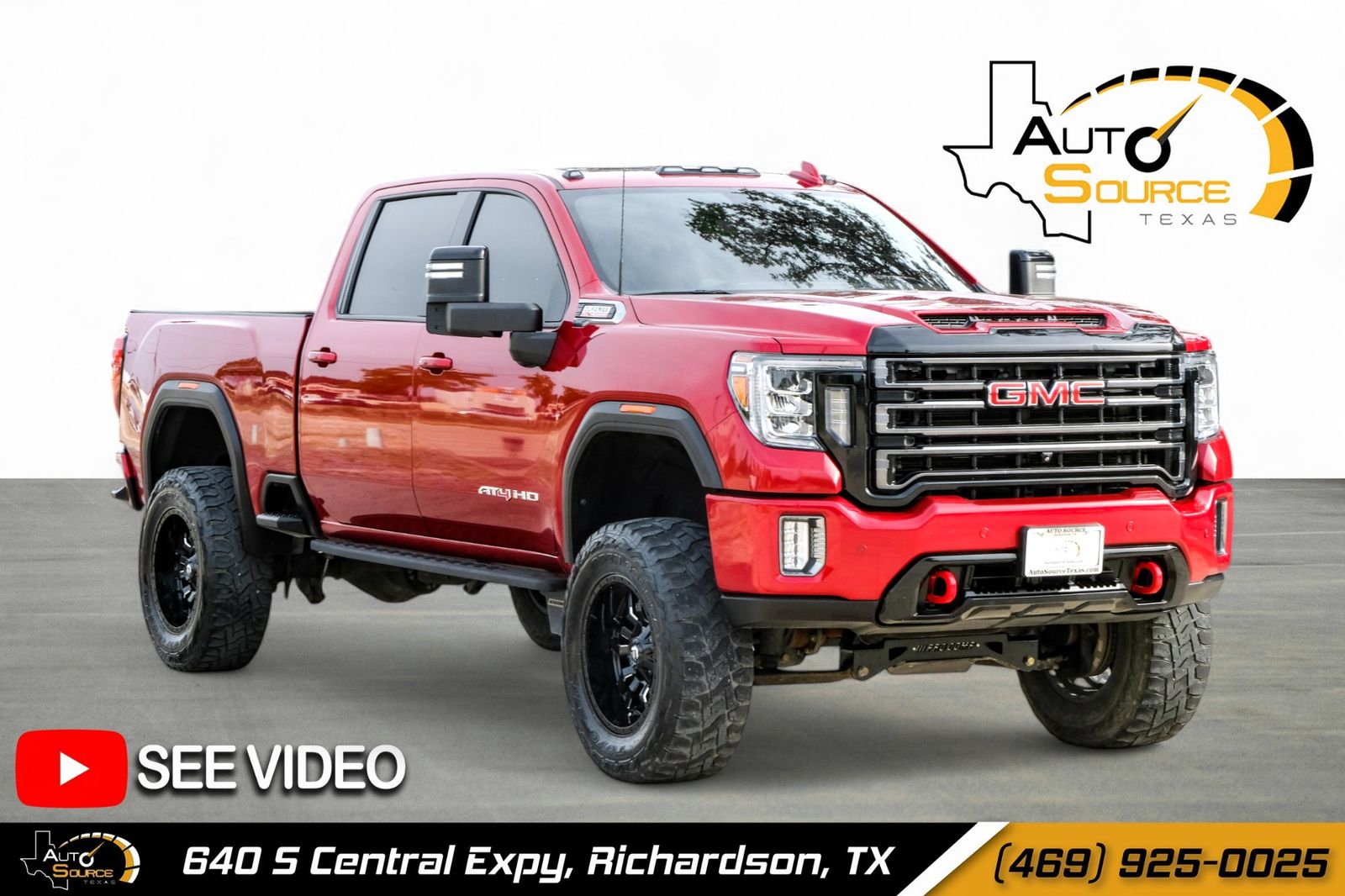 Cayenne Red Tintcoat 2021 GMC Sierra 2500HD AT4 Crew Cab 4WD Pickup Truck Four-Wheel Drive Automatic
