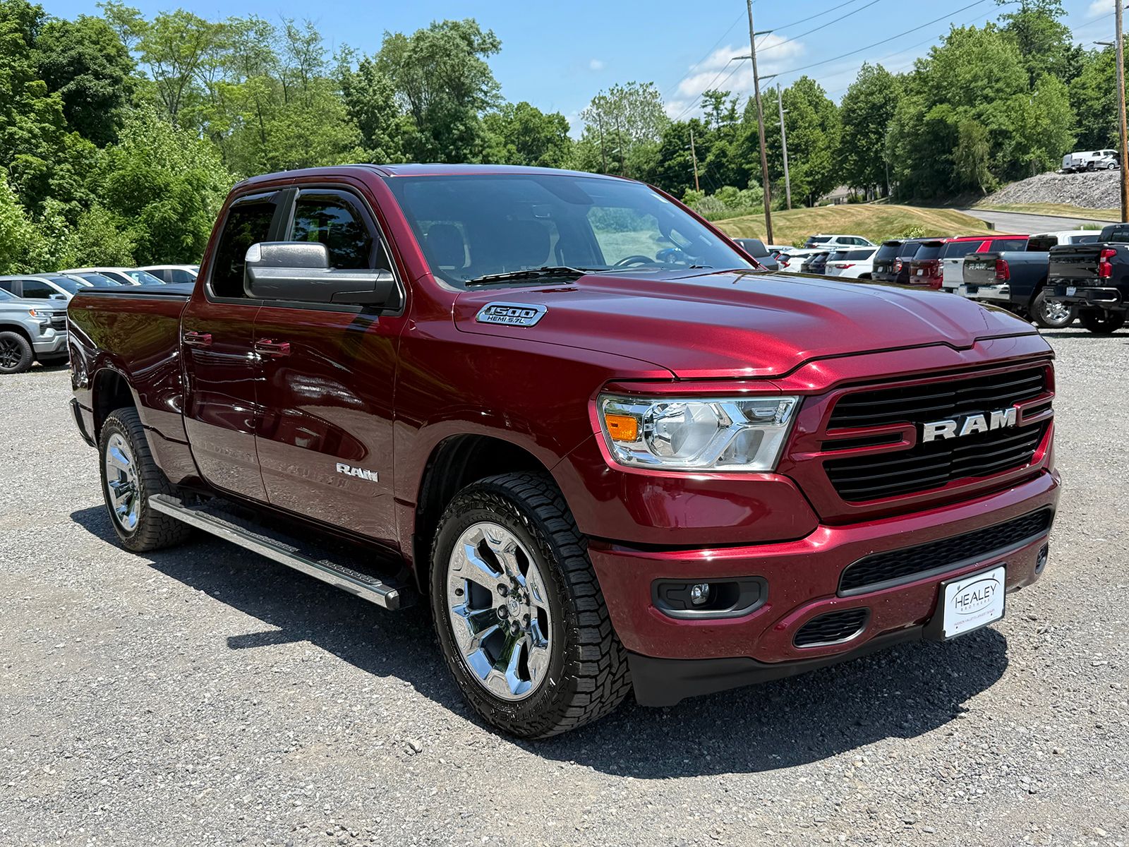 Delmonico Red Pearlcoat 2020 RAM 1500 Big Horn Quad Cab 4WD Pickup Truck Four-Wheel Drive 8-Speed Automatic