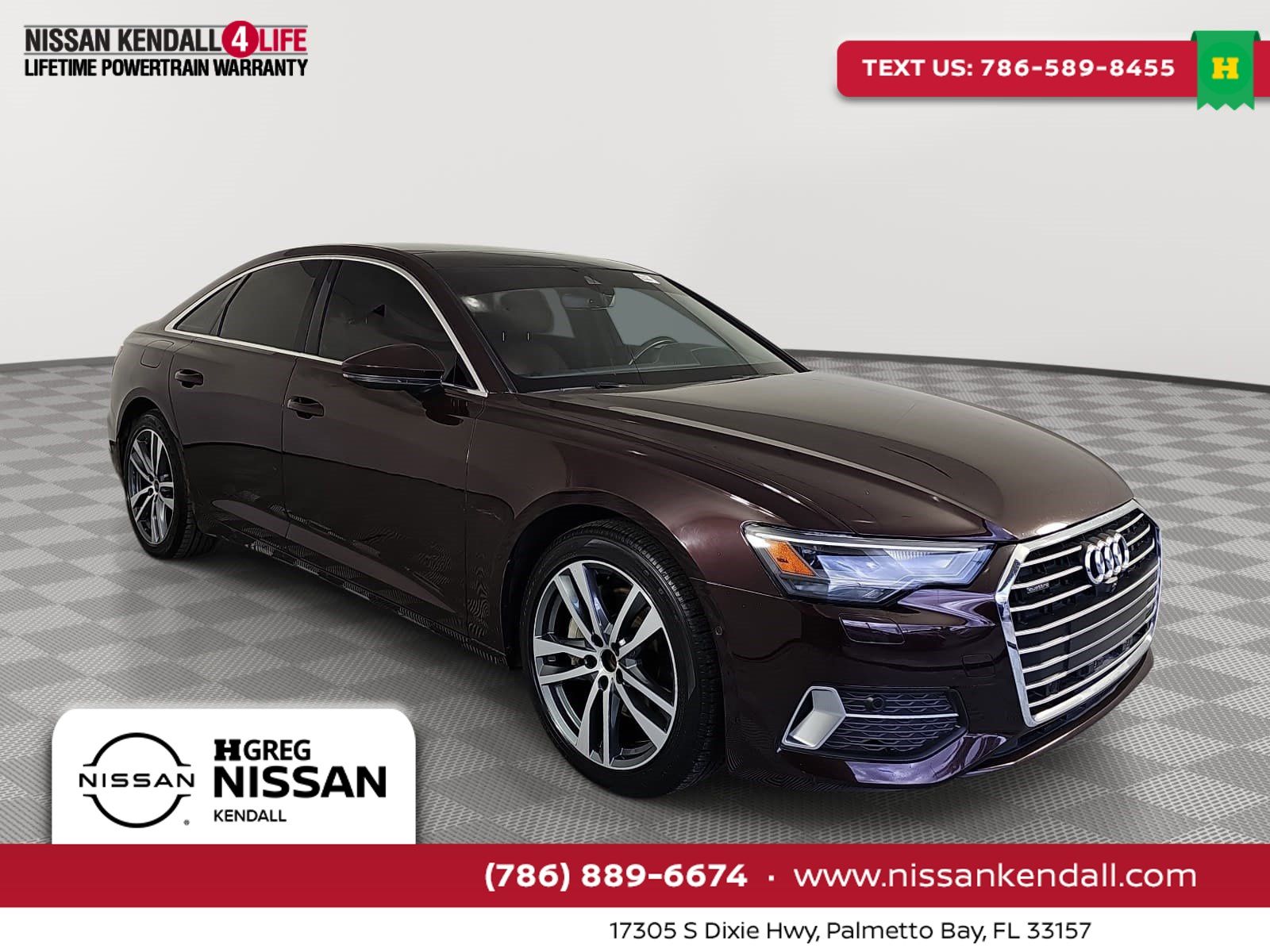 Red 2021 Audi A6 Sedan All-Wheel Drive 7-Speed Automatic