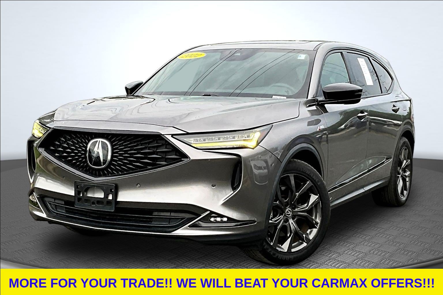 Liquid Carbon Metallic 2022 Acura MDX SUV / Crossover All-Wheel Drive Automatic