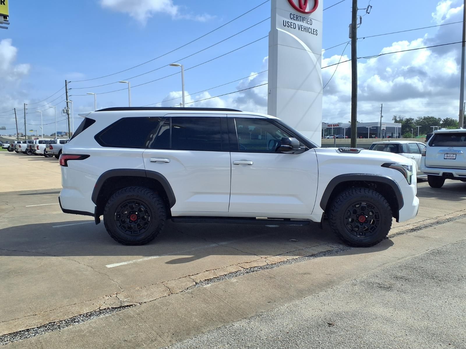 2023 Toyota Sequoia TRD Pro White at Bayway Cadillac of The Woodlands