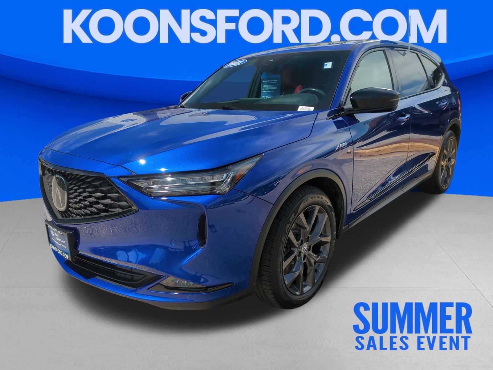 Blue 2022 Acura MDX SUV / Crossover All-Wheel Drive Automatic