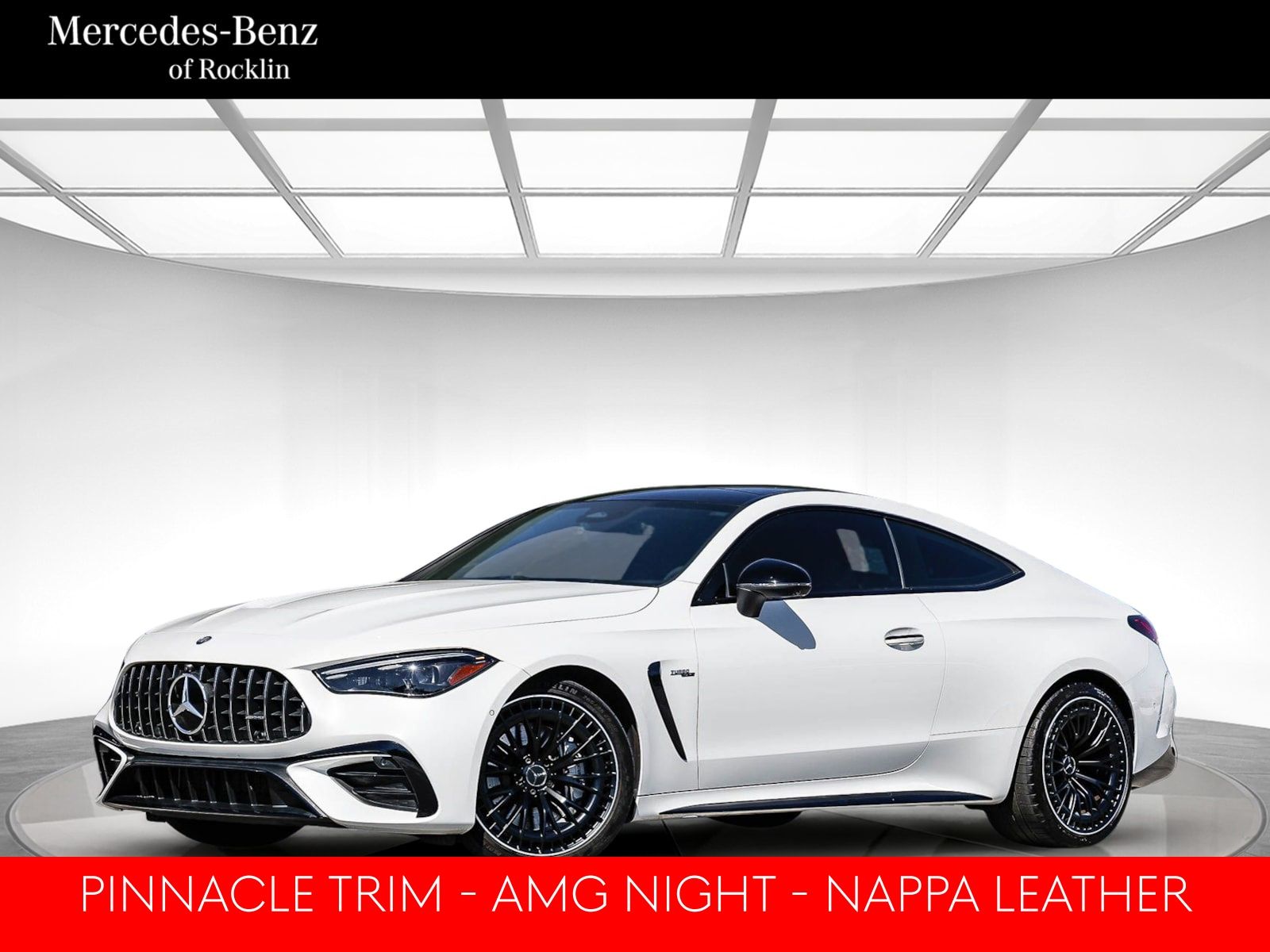 MANUFAKTUR Moonlight White Metallic 2024 Mercedes-Benz CLE AMG CLE 53 4MATIC Coupe All-Wheel Drive 9-Speed Automatic