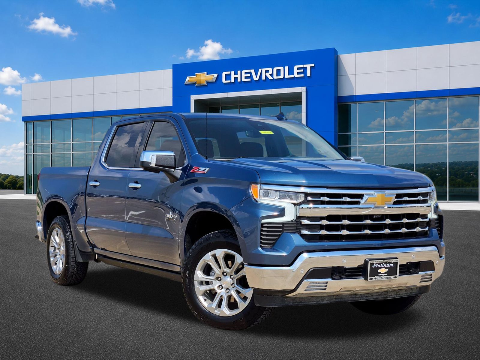 Lakeshore Blue Metallic 2024 Chevrolet Silverado 1500 Pickup Truck Four-Wheel Drive Automatic