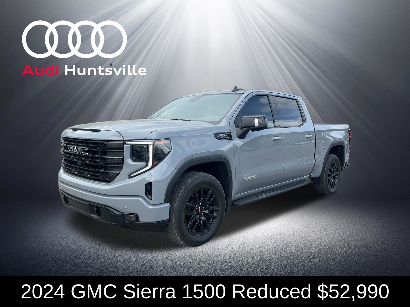 Thunderstorm Gray 2024 GMC Sierra 1500 Elevation Crew Cab 4WD Pickup Truck Four-Wheel Drive Automatic